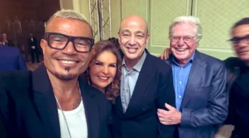 عمرو أديب يروق سحور تركي آل الشيخ مع حسين فهمي ويسرا وعمرو دياب